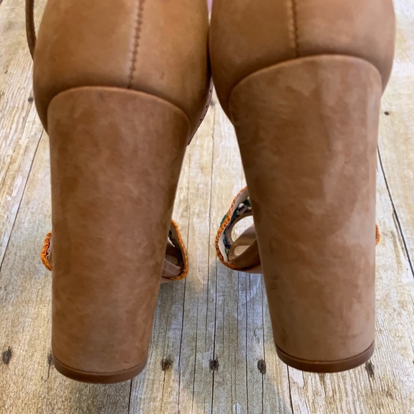 Schutz Joana Block Heel Ankle Strap Heels Sz 6.5B - Picture 4 of 8